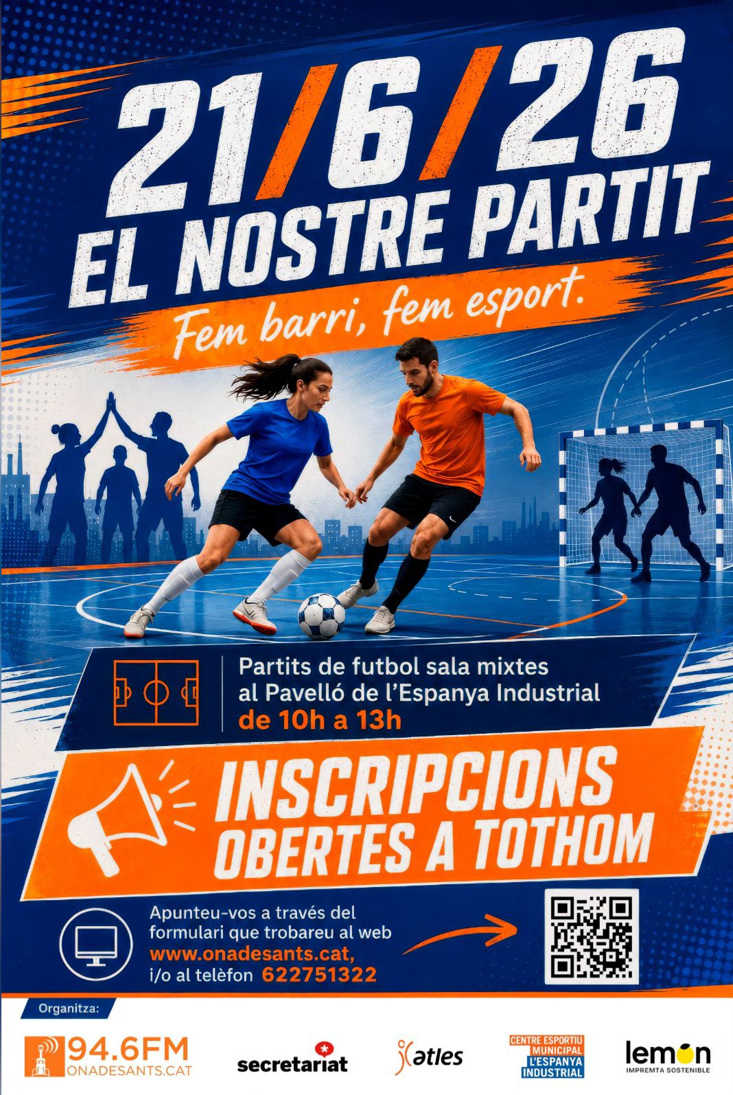 Cartell de l'activitat El nostre partit
