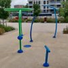 Sants-Montjuïc estrena jocs d’aigua infantils a la plaça de Joan Pelegrí i als jardins de Justa Freire