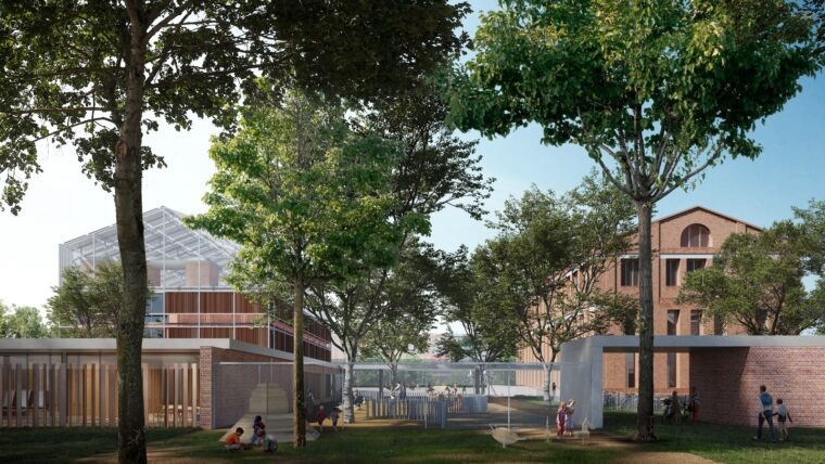 Foto d edificacio escola cal Maiol a can batllo