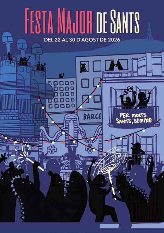 Cartell de la Festa Major de Sants 2026