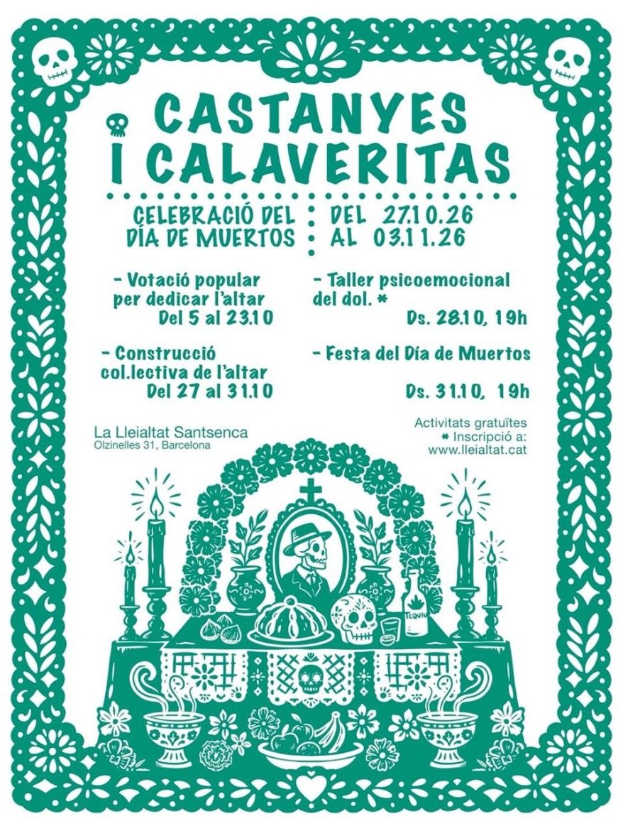 Cartell de Castanyes i calaveritas